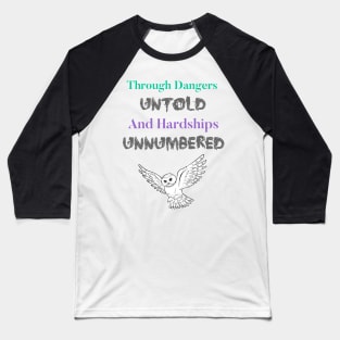 Labyrinth Poem Owl Baseball T-Shirt